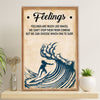 Water Surfing Canvas Wall Art Prints | Feelings Are | Home Décor Gift for Beach Surfer