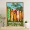 Water Surfing Canvas Wall Art Prints | Surfing Is The Source | Home Décor Gift for Beach Surfer
