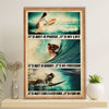 Water Surfing Canvas Wall Art Prints | It's My Life My Passion | Home Décor Gift for Beach Surfer