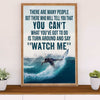 Water Surfing Canvas Wall Art Prints | Watch Me | Home Décor Gift for Beach Surfer