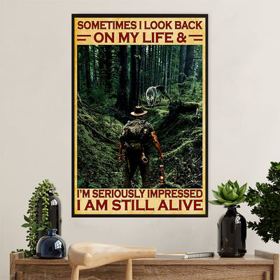 Hiking Canvas Wall Art Prints | I Am Still Alive | Home Décor Gift for Hiker
