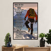 Hiking Poster Prints | Never Regret | Wall Art Gift for Hiker