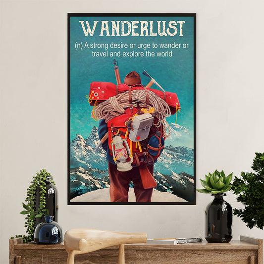 Hiking Poster Prints | Wanderlust | Wall Art Gift for Hiker