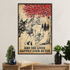 Hiking Canvas Wall Art Prints | She Lived Happily Ever After | Home Décor Gift for Hiker