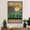 Hiking Poster Prints | Hiking Because | Wall Art Gift for Hiker