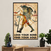 Hiking Canvas Wall Art Prints | Lose Your Mind, Find Your Soul | Home Décor Gift for Hiker