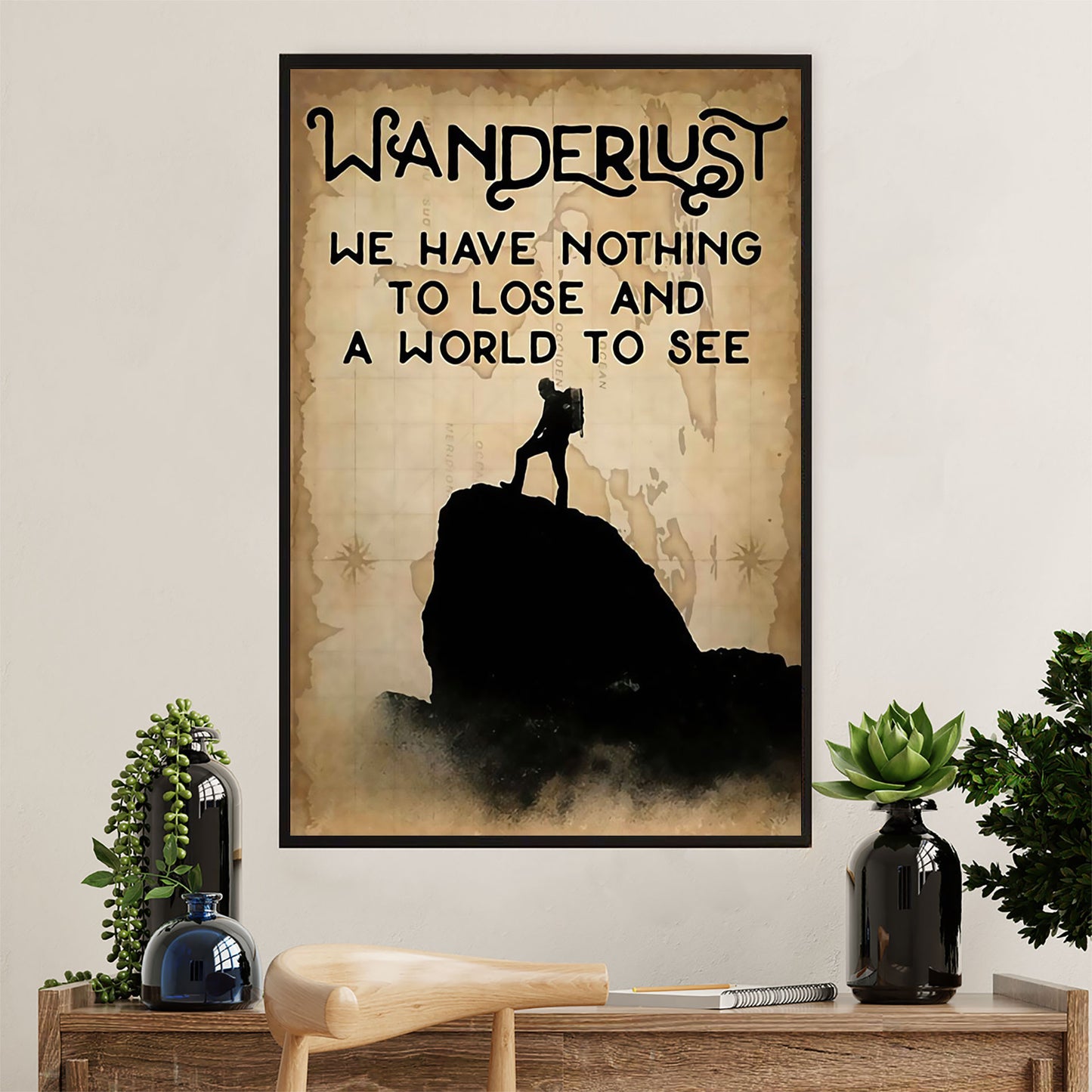 Hiking Poster Prints | Wanderlust | Wall Art Gift for Hiker