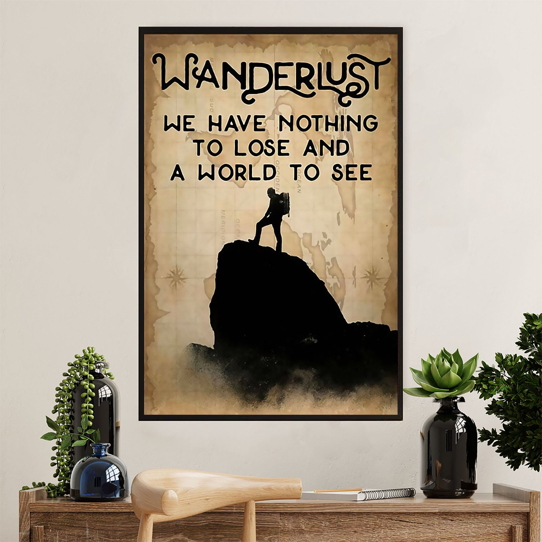 Hiking Poster Prints | Wanderlust | Wall Art Gift for Hiker