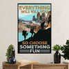 Hiking Poster Prints | Choose Something Fun | Wall Art Gift for Hiker