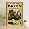 Hiking Poster Prints | All The Paths You Take In Life | Wall Art Gift for Hiker