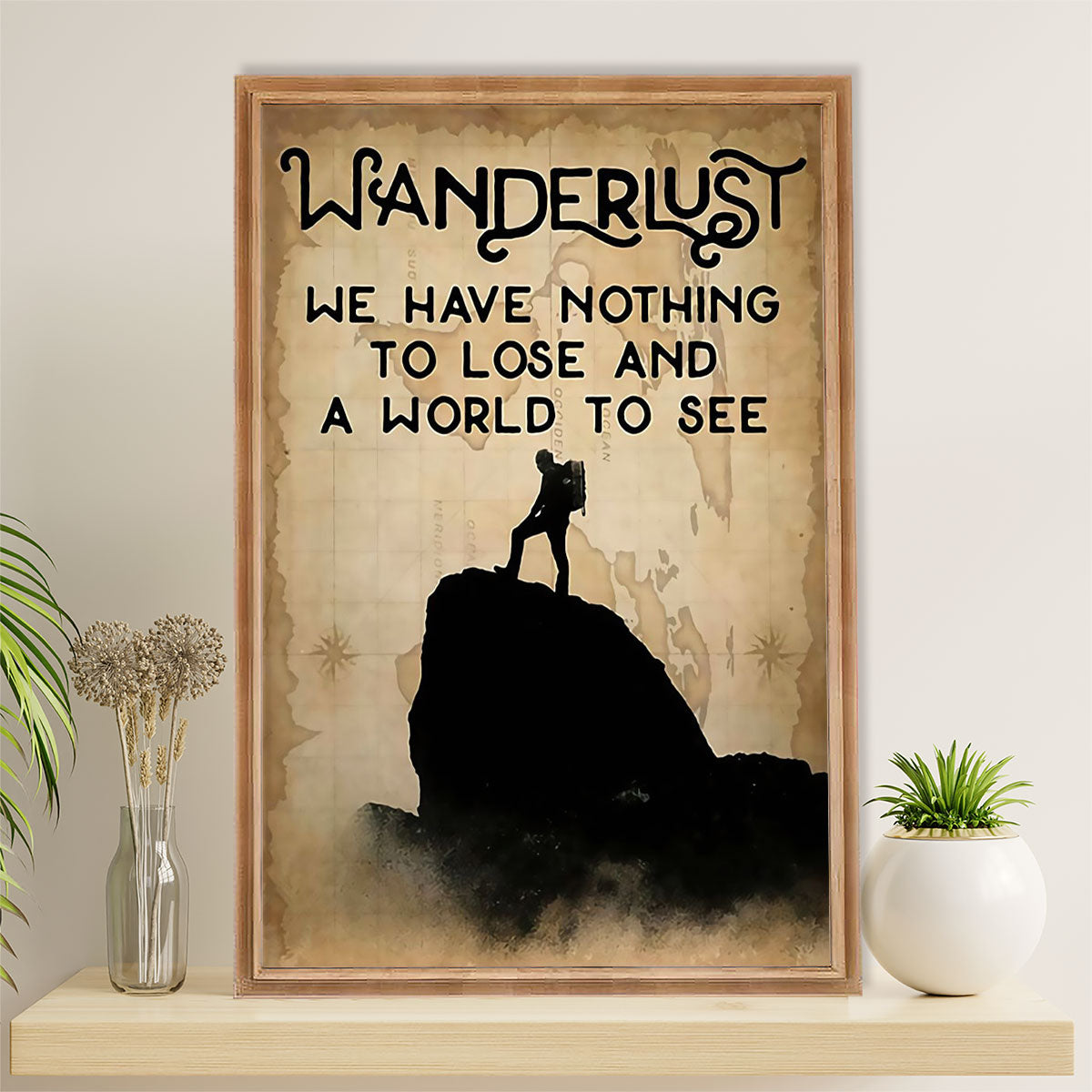 Hiking Poster Prints | Wanderlust | Wall Art Gift for Hiker
