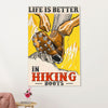Hiking Canvas Wall Art Prints | Life Is Better | Home Décor Gift for Hiker