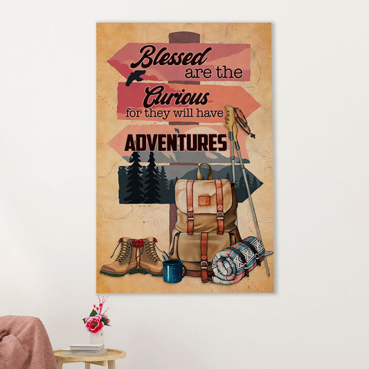 Hiking Canvas Wall Art Prints | They Will Have Adventures | Home Décor Gift for Hiker