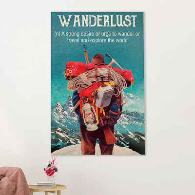 Hiking Poster Prints | Wanderlust | Wall Art Gift for Hiker