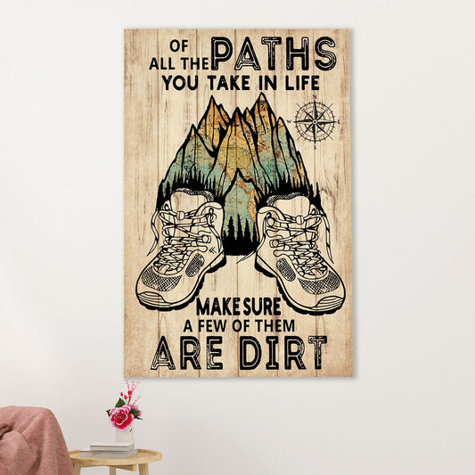Hiking Canvas Wall Art Prints | Paths You Take In Life | Home Décor Gift for Hiker
