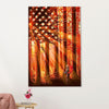 Hiking Canvas Wall Art Prints | American Flag | Home Décor Gift for Hiker