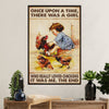 Farming Poster Prints | Girl Loves Chicken | Wall Art Gift for Farmer