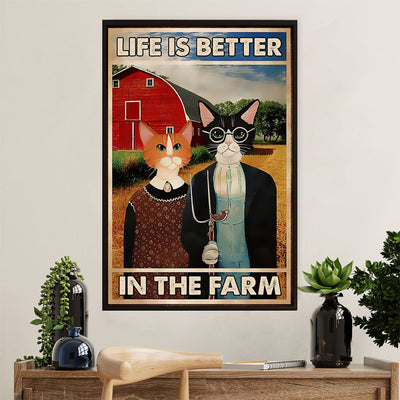 Farming Poster Prints | Life Is Better In The Farm | Wall Art Gift for Farmer