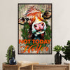 Farming Poster Prints | Not Today Heifer | Wall Art Gift for Farmer