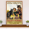 Farming Canvas Wall Art Prints | Girl Loves Horse | Home Décor Gift for Farmer