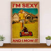 Farming Canvas Wall Art Prints | I'm Sexy & I Mow It | Home Décor Gift for Farmer