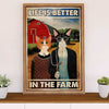 Farming Canvas Wall Art Prints | Life Is Better In The Farm | Home Décor Gift for Farmer