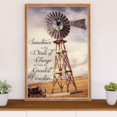 Farming Poster Prints | Greatest Direction | Wall Art Gift for Farmer