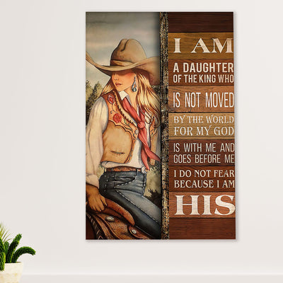 Farming Poster Prints | Daughter of The King | Wall Art Gift for Farmer