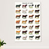 Farming Canvas Wall Art Prints | Breeds of Cattle | Home Décor Gift for Farmer
