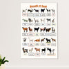 Farming Poster Prints | Breeds of Goat | Wall Art Gift for Farmer