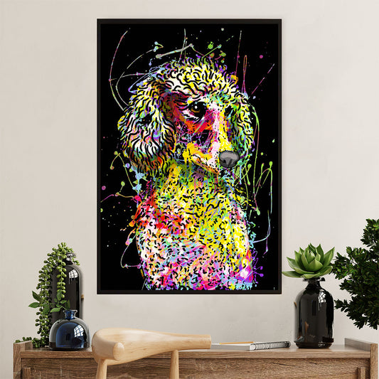 Poodle Watercolor Painting Art Dog Poster Prints | Wall Art Gift for Poodle Puppies Lover