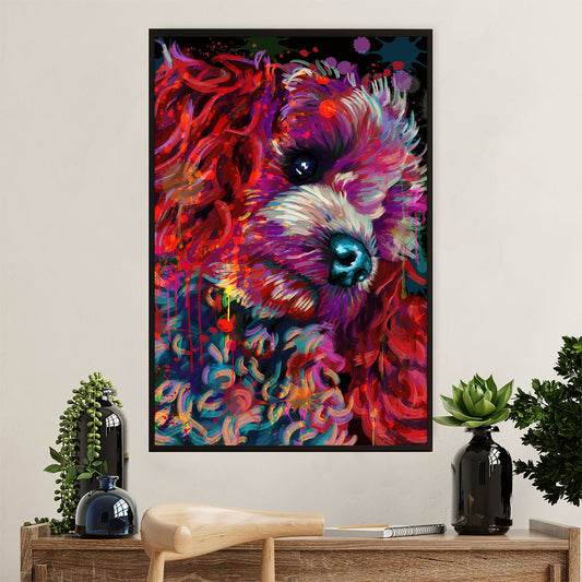 Poodle Watercolor Painting Art Dog Poster Prints | Wall Art Gift for Poodle Puppies Lover