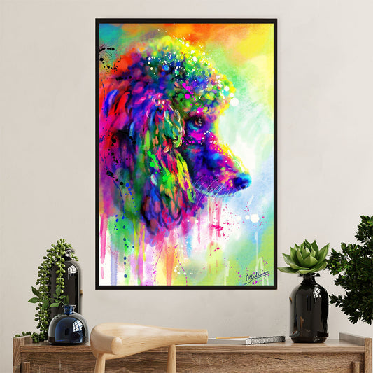 Poodle Watercolor Painting Art Dog Poster Prints | Wall Art Gift for Poodle Puppies Lover