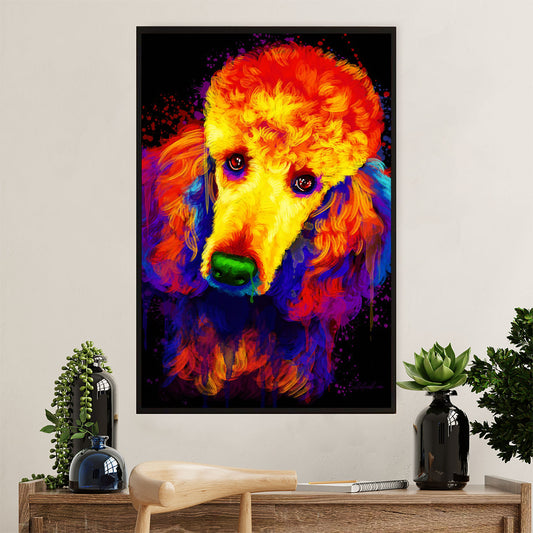 Poodle Watercolor Painting Art Dog Poster Prints | Wall Art Gift for Poodle Puppies Lover