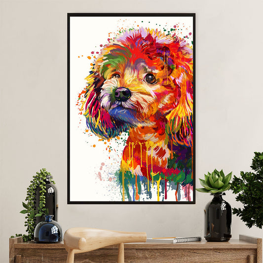Poodle Watercolor Painting Art Dog Poster Prints | Wall Art Gift for Poodle Puppies Lover