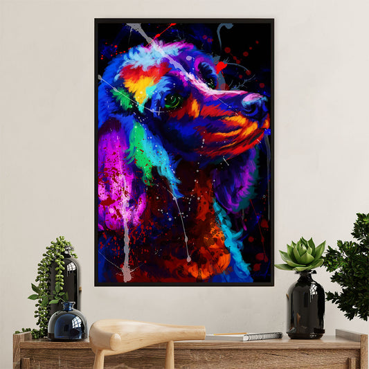 Poodle Watercolor Painting Art Dog Poster Prints | Wall Art Gift for Poodle Puppies Lover