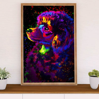 Poodle Watercolor Painting Art Dog Poster Prints | Wall Art Gift for Poodle Puppies Lover