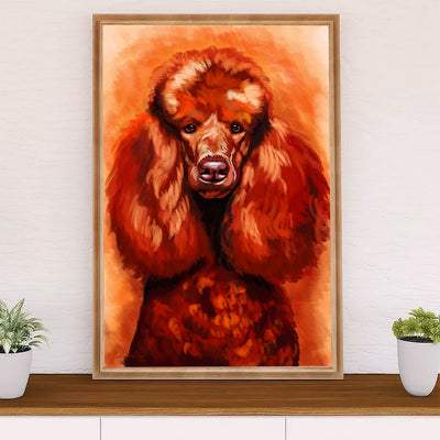 Poodle Art Painting Dog Canvas Wall Art Prints | Home Décor Gift for Poodle Puppies Lover