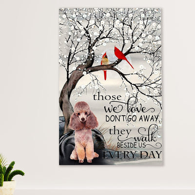 Poodle Memorial Dog Canvas Wall Art Prints | Home Décor Gift for Poodle Puppies Lover