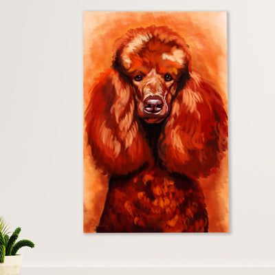 Poodle Art Painting Dog Canvas Wall Art Prints | Home Décor Gift for Poodle Puppies Lover