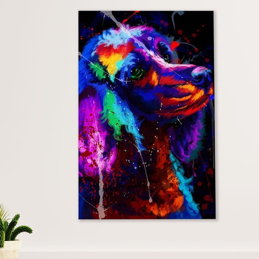 Poodle Watercolor Painting Art Dog Canvas Wall Art Prints | Home Décor Gift for Poodle Puppies Lover