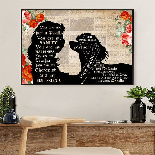 From Child to Poodle Dog Poster Prints | Wall Art Gift for Poodle Puppies Lover