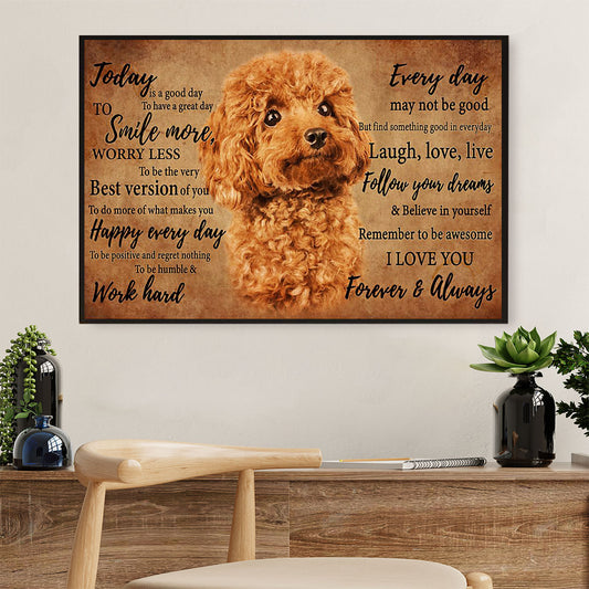 From Poodle to Owner Dog Poster Prints | Wall Art Gift for Poodle Puppies Lover