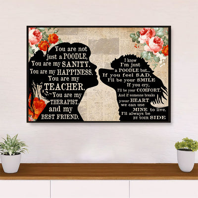 From Mommy to Poodle Dog Poster Prints | Wall Art Gift for Poodle Puppies Lover