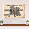 Great Dane's House Rules Dog Poster Prints | Wall Art Gift for Great Dane Puppies Lover