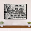 Great Dane One Smile One Word Dog Canvas Wall Art Prints | Home Décor Gift for Great Dane Puppies Lover