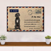 Great Dane Airmail to Mom Dog Canvas Wall Art Prints | Home Décor Gift for Great Dane Puppies Lover