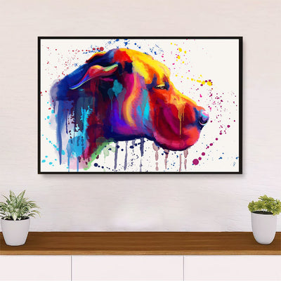 Great Dane Watercolor Art Painting Dog Poster Prints | Wall Art Gift for Great Dane Puppies Lover