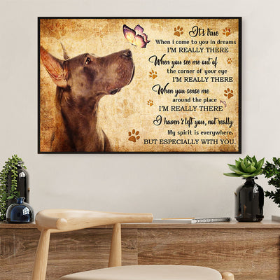 Great Dane Memorial Passed Away Dog Canvas Wall Art Prints | Home Décor Gift for Great Dane Puppies Lover