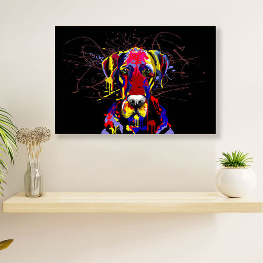 Great Dane Watercolor Art Painting Dog Canvas Wall Art Prints | Home Décor Gift for Great Dane Puppies Lover
